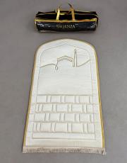 kırık beyaz ortopedik seccade sultan serisi