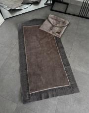 gri çantalı diz ağırtmayan peluş seccade - 2