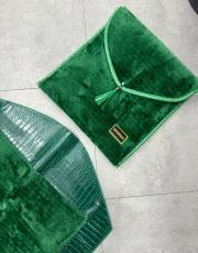 yeşil çantalı diz ağırtmayan peluş seccade - 2 2