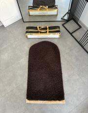 acı kahve ortopedik diz ağırtmayan seccade shaggy