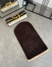 acı kahve ortopedik diz ağırtmayan seccade shaggy 2