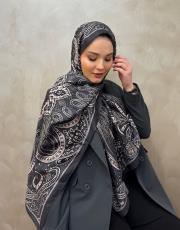 füme siyah valeria vual desen şal