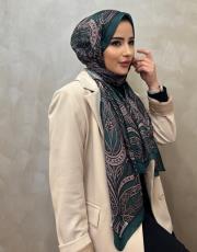 zümrüt yeşili valeria vual desen şal