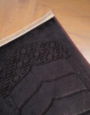 kahve ortopedik seccade peluş kumaşlı 5