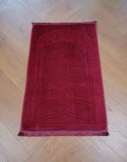 bordo ortopedik seccade peluş kumaşlı 3