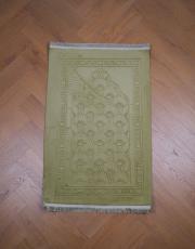 yağ yeşili kaymaz taban tavşan tüyü seccade 3