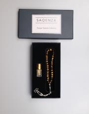 ay yıldız kaplan gözü 33 lü tesbih ve esans seti