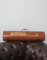 acı kahve çantalı süper lüks seccade - 1 5