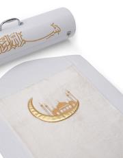 beyaz çantalı süper lüks seccade - 1 2