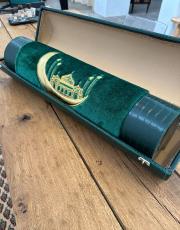 zümrüt yeşili çantalı süper lüks seccade - 1 4