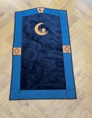 lacivert deri detaylı peluş seccade 5