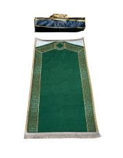 yeşil ortopedik seccade etnik desenli - 2