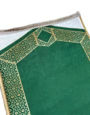 yeşil ortopedik seccade etnik desenli - 2 4