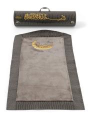 gri çantalı süper lüks seccade - 2 ( isme özel )