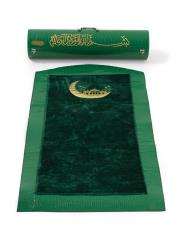 yeşil çantalı süper lüks seccade - 2 ( isme özel )