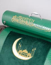 yeşil çantalı süper lüks seccade - 2 ( isme özel ) 7