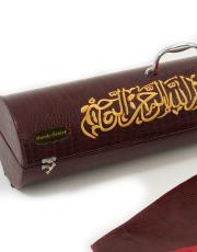 bordo çantalı süper lüks seccade - 2 ( isme özel )