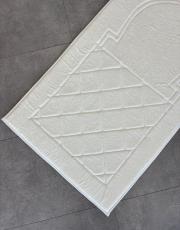 beyaz-beyaz biyeli ortopedik seccade mihrap dizayn 2