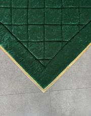 yeşil - gold biyeli ortopedik seccade mihrap dizayn 3