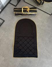 siyah - gold biyeli ortopedik seccade mihrap dizayn