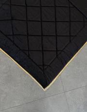 siyah - gold biyeli ortopedik seccade mihrap dizayn 3