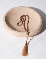 gold inci tesbih vavlı püsküllü