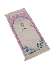 ramazan temalı pembe isme özel çocuk seccadesi 2