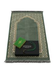 yeşil şönil seccade seti  yaldız 2029