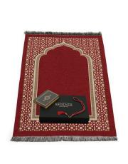 bordo şönil seccade seti  yaldız 2029