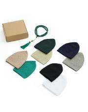 yeşil 8 takke 1 tesbih set