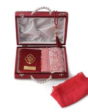 bordo isme özel çeyiz seti