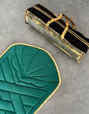 yeşil- gold biyeli ortopedik diz ağırtmayan  lüks seccade 3