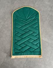 yeşil- gold biyeli ortopedik diz ağırtmayan  lüks seccade 5