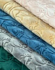 siyah deri astarlı baskılı peluş lüks seccade 8