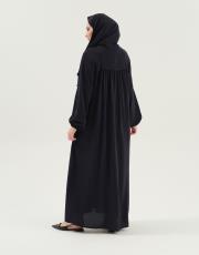 lacivert şallı namaz elbisesi 10