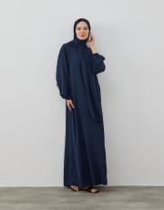 lacivert şallı namaz elbisesi 3