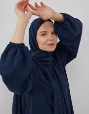 lacivert şallı namaz elbisesi 4