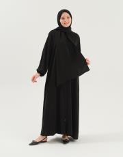 siyah şallı namaz elbisesi 2