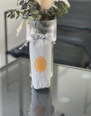 gri nakış işlemeli silindir keseli seccade 2