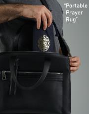 lacivert nakış işlemeli silindir keseli seccade 4