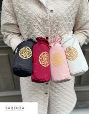 pudra nakış işlemeli silindir keseli seccade 5