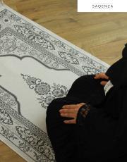 siyah nakış işlemeli silindir keseli seccade 4