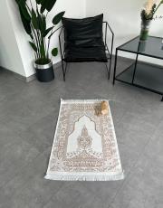 gold nakış işlemeli silindir keseli seccade 4