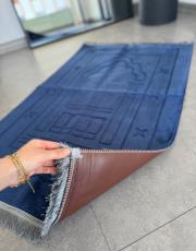 lacivert deri astarlı peluş lüks seccade 2 3