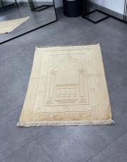 gold deri astarlı peluş lüks seccade 2 3