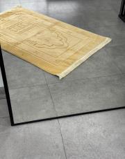 gold deri astarlı peluş lüks seccade 2 4