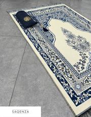 lacivert baskılı silindir çantalı  seccade 4