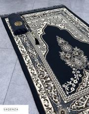 siyah baskılı silindir çantalı  seccade 5