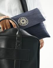 lacivert baskılı dikdörtgen çantalı  seccade 2