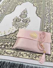 pudra baskılı dikdörtgen çantalı  seccade 5